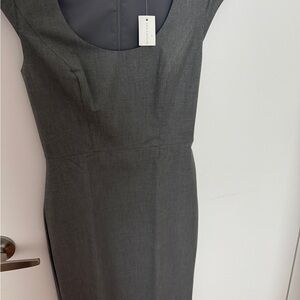 Ann Taylor Charcoal Midi Dress
